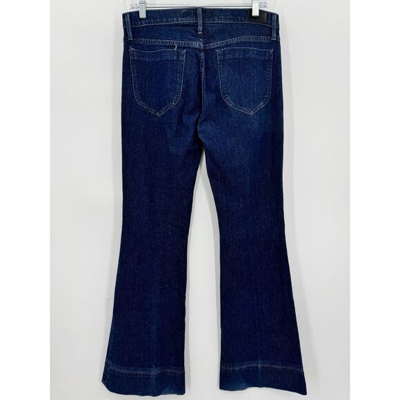 GOLDSIGN Stardust Dark Wash Flare Jeans Size 30 - Picture 4 of 8